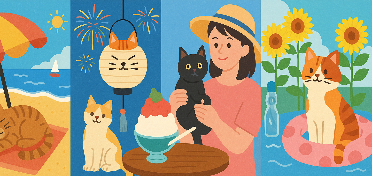 日本国内で猫をテーマに楽しめる夏のアクティビティ5選