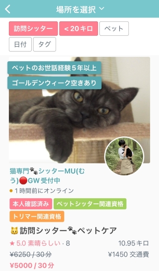 猫　2泊3日　留守番