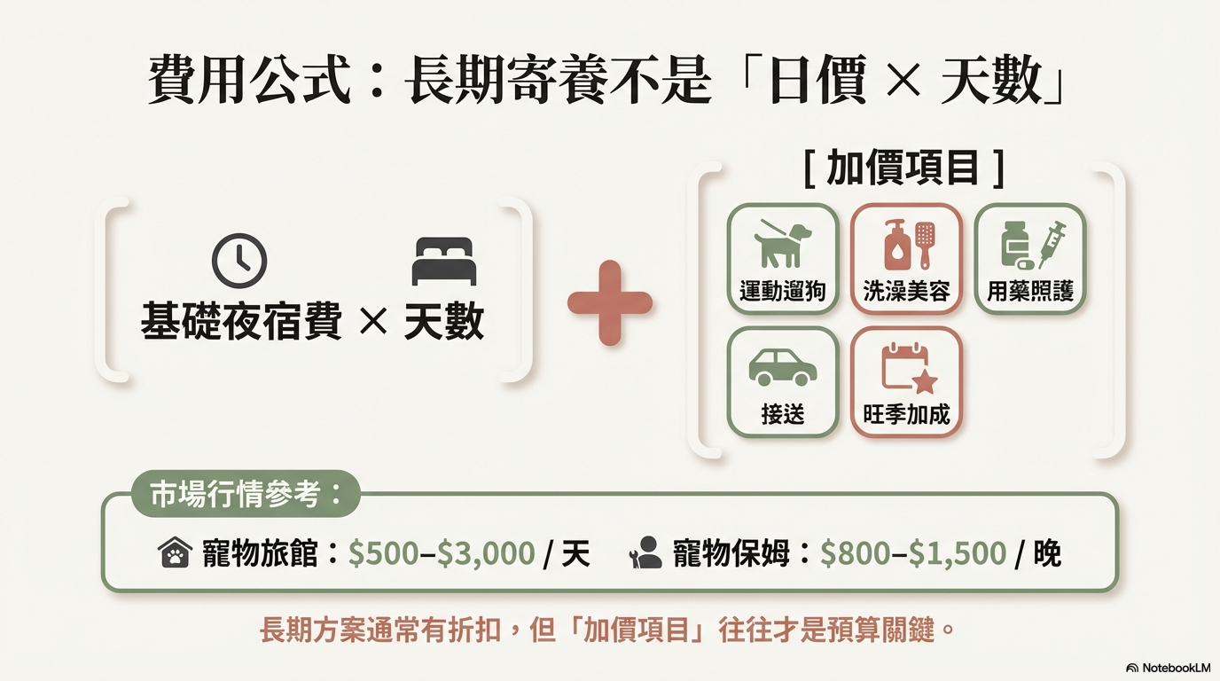 寵物寄養一個月與寵物寄養一年，不單看期間收費