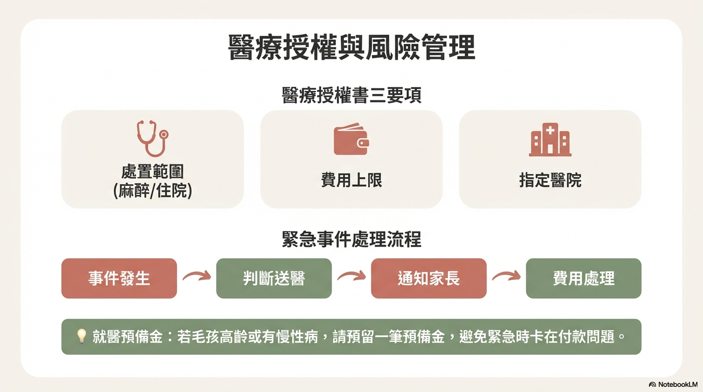 寵物長期寄養醫療授權與處理流程