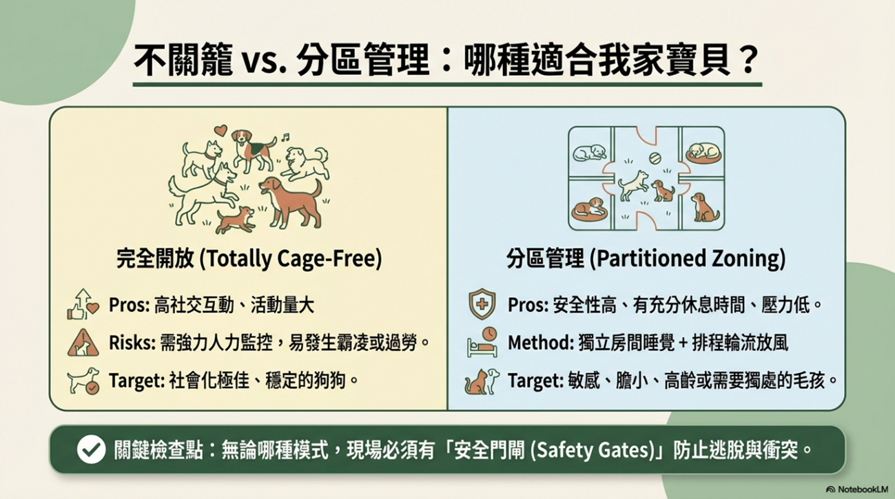 新竹寵物寄宿:不關籠VS分區管理